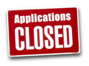 APPLICATIONS CLOSED
